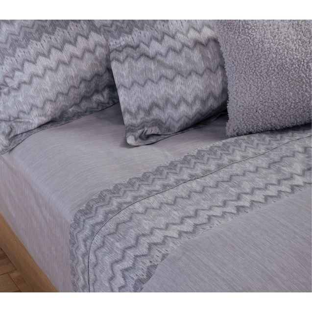 Σετ Σεντόνια Υπέρδιπλα 4 Τεμαχίων Nef-Nef Energy Grey 240x270 Σετ Σεντόνια Υπέρδιπλα 4 Τεμαχίων Nef-Nef Energy Grey 240x270