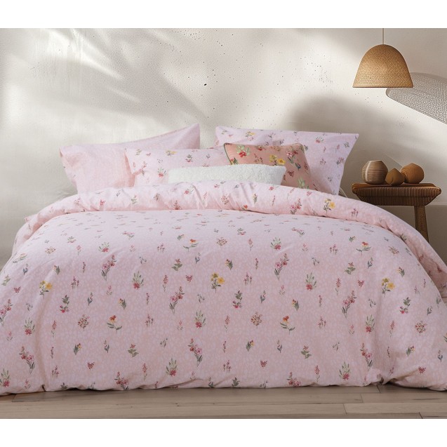 Σετ Σεντόνια Υπέρδιπλα 4 Τεμαχίων Nef-Nef Plant Pink 240x270 Σετ Σεντόνια Υπέρδιπλα 4 Τεμαχίων Nef-Nef Plant Pink 240x270