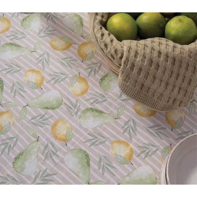 Αλέκιαστο Τραπεζομάντηλο Nef-Nef Pearfect Beige 140x240 Αλέκιαστο Τραπεζομάντηλο Nef-Nef Pearfect Beige 140x240