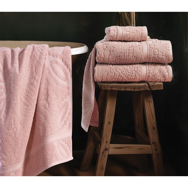 Πετσέτα Χεριών Nef-Nef Louiza Pink 30x50 Πετσέτα Χεριών Nef-Nef Louiza Pink 30x50
