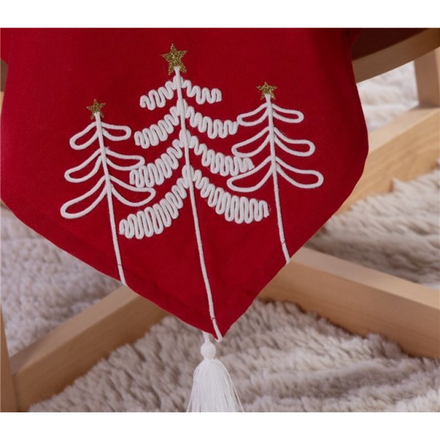 Χριστουγεννιάτικο Τραπεζομάντηλο Nef-Nef Elegant Christmas Red 100x100 Χριστουγεννιάτικο Τραπεζομάντηλο Nef-Nef Elegant Christmas Red 100x100