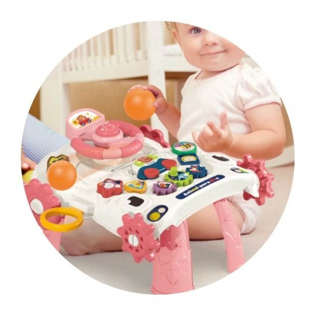 Περπατούρα Δραστηριοτήτων Bebe Stars Robbie 3in1 Pink 4243 Περπατούρα Δραστηριοτήτων Bebe Stars Robbie 3in1 Pink 4243