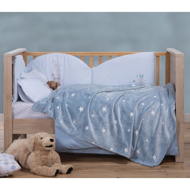 Κουβέρτα Fleece Φωσφοριζέ Κούνιας Nef-Nef Interstellar Denim 110x150 Κουβέρτα Fleece Φωσφοριζέ Κούνιας Nef-Nef Interstellar Denim 110x150