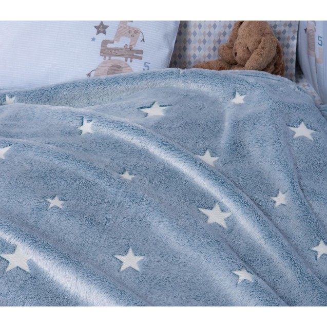 Παιδική Κουβέρτα Fleece Φωσφοριζέ Μονή Nef-Nef Interstellar Denim 160x220 Παιδική Κουβέρτα Fleece Φωσφοριζέ Μονή Nef-Nef Interstellar Denim 160x220