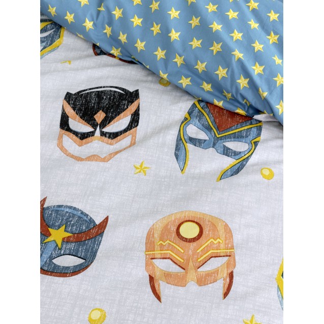 Σετ Παιδικά Σεντόνια Μονά 3 Τεμαχίων Nima Superheroes 170x255 Σετ Παιδικά Σεντόνια Μονά 3 Τεμαχίων Nima Superheroes 170x255