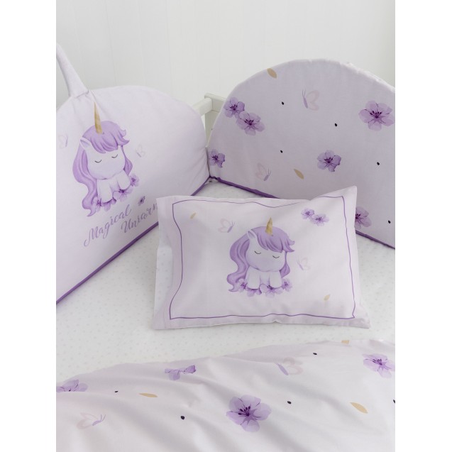 Σετ Σεντόνια Κούνιας 3 Τεμαχίων Nima Magical Unicorn 120x170 Σετ Σεντόνια Κούνιας 3 Τεμαχίων Nima Magical Unicorn 120x170