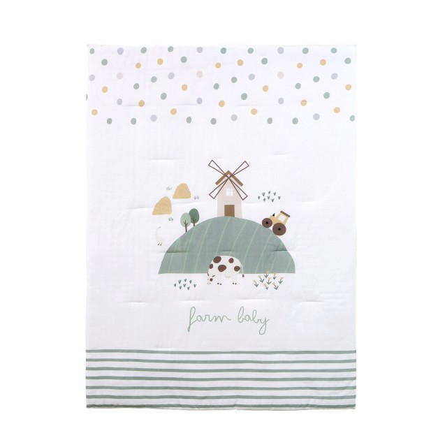 Κουβερλί Κούνιας Nima Farm Baby 100x140 Κουβερλί Κούνιας Nima Farm Baby 100x140