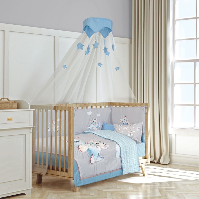 Πάπλωμα Κούνιας Greenwich Polo Club 8851 Beige-Blue-Grey 110x150 Πάπλωμα Κούνιας Greenwich Polo Club 8851 Beige-Blue-Grey 110x150