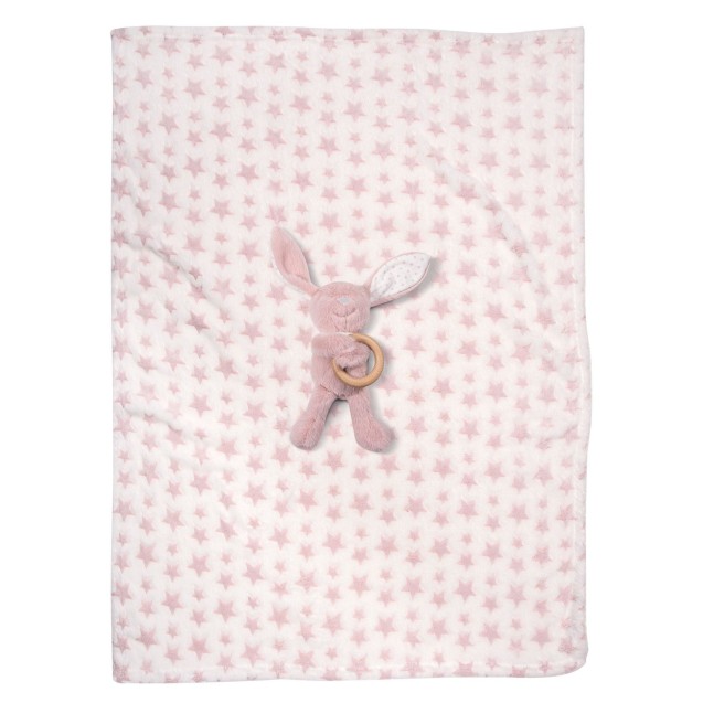 Κουβέρτα Fleece Αγκαλιάς Greenwich Polo Club 8845 White-Pink 75x100 Κουβέρτα Fleece Αγκαλιάς Greenwich Polo Club 8845 White-Pink 75x100