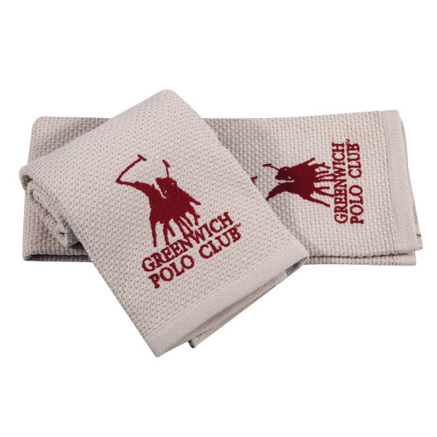 Σετ Ποτηρόπανα 2 Τεμαχίων Greenwich Polo Club 2803 Taupe 40x60 Σετ Ποτηρόπανα 2 Τεμαχίων Greenwich Polo Club 2803 Taupe 40x60