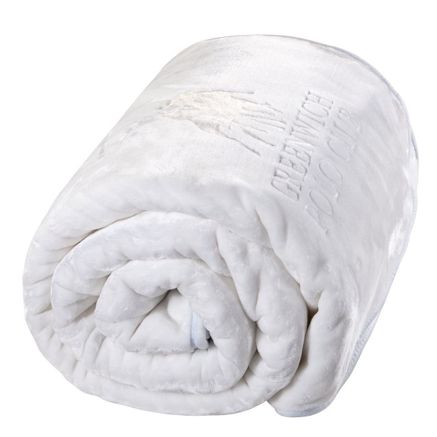 Κουβέρτα Βελουτέ Μονή Greenwich Polo Club 3470 White 160x240 Κουβέρτα Βελουτέ Μονή Greenwich Polo Club 3470 White 160x240