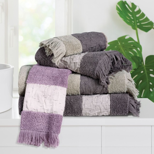 Σετ Πετσέτες 3 Τεμαχίων Das Home 0744 Lilac Σετ Πετσέτες 3 Τεμαχίων Das Home 0744 Lilac