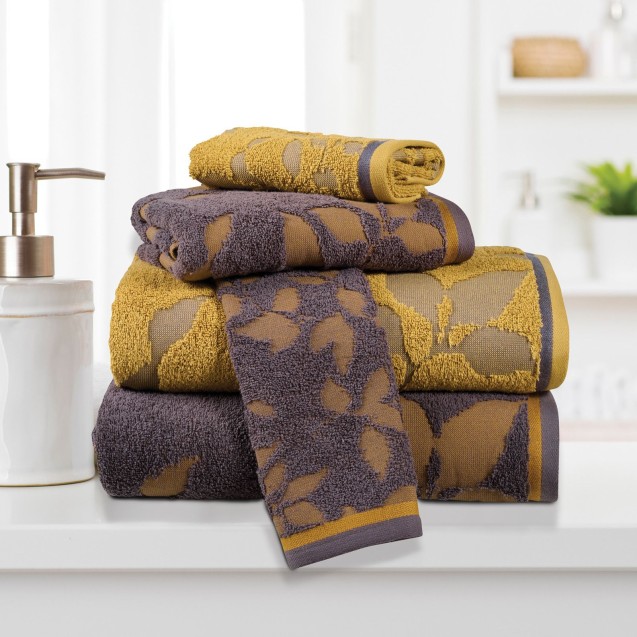 Σετ Πετσέτες 3 Τεμαχίων Das Home 0753 Yellow-Grey Σετ Πετσέτες 3 Τεμαχίων Das Home 0753 Yellow-Grey