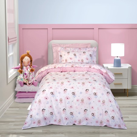 Σετ Παιδική Παπλωματοθήκη Μονή 2 Τεμαχίων Greenwich Polo Club 8849 Pink-Rose 160x240