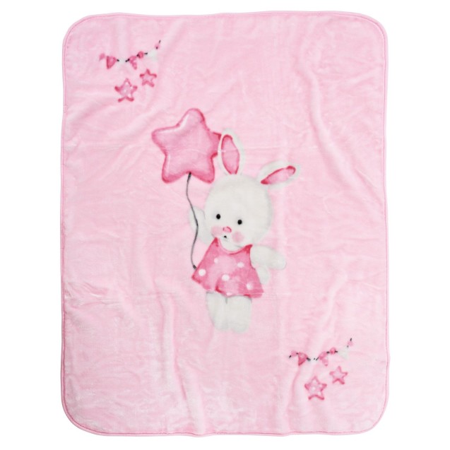 Κουβέρτα Βελουτέ Κούνιας Das Home 4917 Pink 110x140 Κουβέρτα Βελουτέ Κούνιας Das Home 4917 Pink 110x140