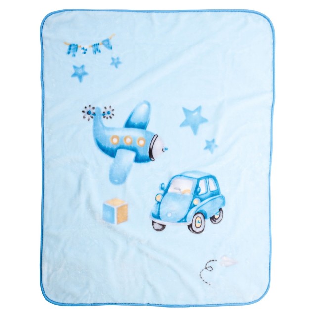Κουβέρτα Βελουτέ Κούνιας Das Home 4918 Blue 110x140 Κουβέρτα Βελουτέ Κούνιας Das Home 4918 Blue 110x140