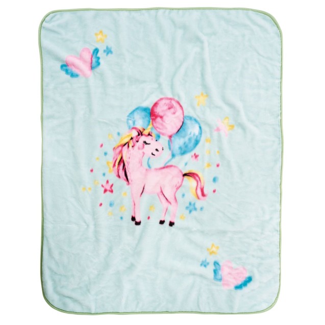 Κουβέρτα Βελουτέ Κούνιας Das Home 4919 Mint-Pink 110x140 Κουβέρτα Βελουτέ Κούνιας Das Home 4919 Mint-Pink 110x140