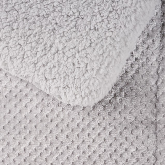 Κουβερτοπάπλωμα Υπέρδιπλο με Γούνα Sherpa Das Home 1182 Ice Grey 220x240 Κουβερτοπάπλωμα Υπέρδιπλο με Γούνα Sherpa Das Home 1182 Ice Grey 220x240