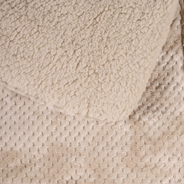 Κουβερτοπάπλωμα Υπέρδιπλο με Γούνα Sherpa Das Home 1181 Beige 220x240 Κουβερτοπάπλωμα Υπέρδιπλο με Γούνα Sherpa Das Home 1181 Beige 220x240