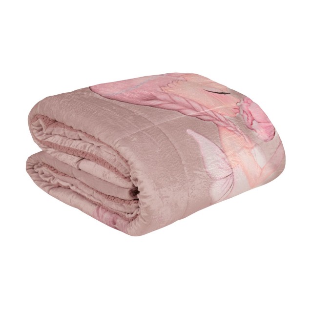 Παιδικό Κουβερτοπάπλωμα με Γούνα Sherpa Μονό Das Home 4920 Pink-Nude 160x220 Παιδικό Κουβερτοπάπλωμα με Γούνα Sherpa Μονό Das Home 4920 Pink-Nude 160x220
