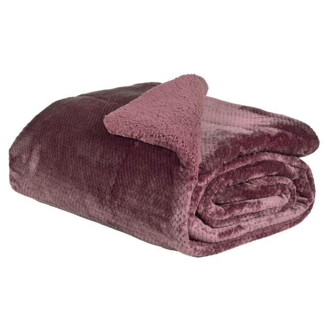 Κουβερτοπάπλωμα Μονό με Γούνα Sherpa Das Home 1188 Dark Lilac 160x220 Κουβερτοπάπλωμα Μονό με Γούνα Sherpa Das Home 1188 Dark Lilac 160x220