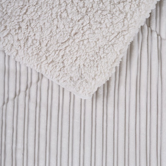 Κουβερτοπάπλωμα Μονό με Γούνα Sherpa Das Home 1178 Dusty Ivory 160x220 Κουβερτοπάπλωμα Μονό με Γούνα Sherpa Das Home 1178 Dusty Ivory 160x220