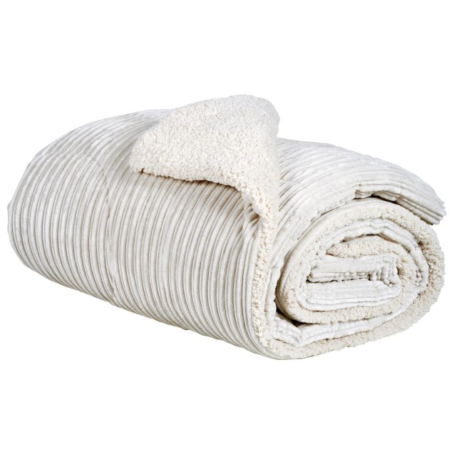 Κουβερτοπάπλωμα Μονό με Γούνα Sherpa Das Home 1178 Dusty Ivory 160x220 Κουβερτοπάπλωμα Μονό με Γούνα Sherpa Das Home 1178 Dusty Ivory 160x220