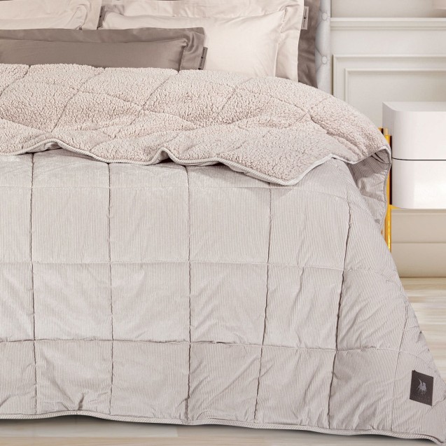 Κουβερτοπάπλωμα Υπέρδιπλο με Γούνα Sherpa Greenwich Polo Club 3481 Taupe 220x240 Κουβερτοπάπλωμα Υπέρδιπλο με Γούνα Sherpa Greenwich Polo Club 3481 Taupe 220x240