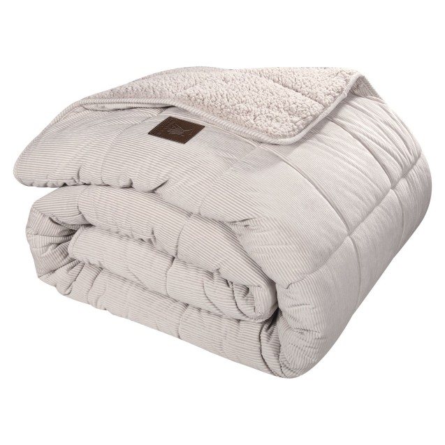 Κουβερτοπάπλωμα Υπέρδιπλο με Γούνα Sherpa Greenwich Polo Club 3481 Taupe 220x240 Κουβερτοπάπλωμα Υπέρδιπλο με Γούνα Sherpa Greenwich Polo Club 3481 Taupe 220x240