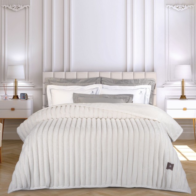 Κουβέρτα Γούνινη Υπέρδιπλη Greenwich Polo Club 3477 White 220x240 Κουβέρτα Γούνινη Υπέρδιπλη Greenwich Polo Club 3477 White 220x240