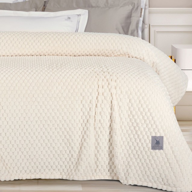 Κουβέρτα Fleece Υπέρδιπλη Greenwich Polo Club 3473 Κρεμ 220x240 Κουβέρτα Fleece Υπέρδιπλη Greenwich Polo Club 3473 Κρεμ 220x240
