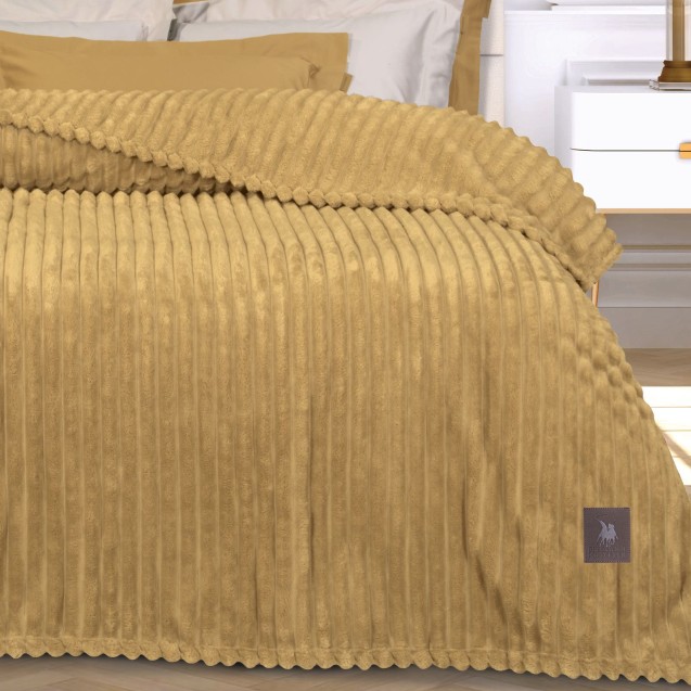Κουβέρτα Fleece Μονή Greenwich Polo Club 3488 Ochre 160x220 Κουβέρτα Fleece Μονή Greenwich Polo Club 3488 Ochre 160x220