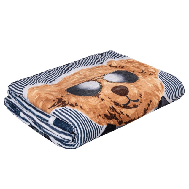 Παιδική Κουβέρτα Fleece Μονή Greenwich Polo Club 8838 Blue-White 160x220 Παιδική Κουβέρτα Fleece Μονή Greenwich Polo Club 8838 Blue-White 160x220
