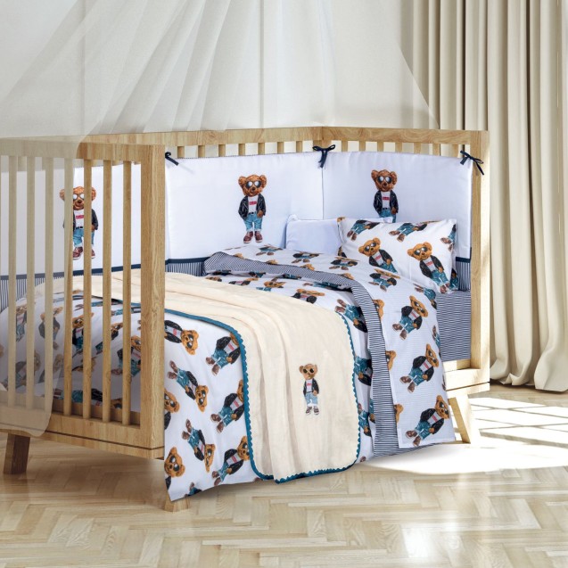 Κουβέρτα Βελουτέ Αγκαλιάς Greenwich Polo 8838 Ivory-Blue 80x110 Κουβέρτα Βελουτέ Αγκαλιάς Greenwich Polo 8838 Ivory-Blue 80x110