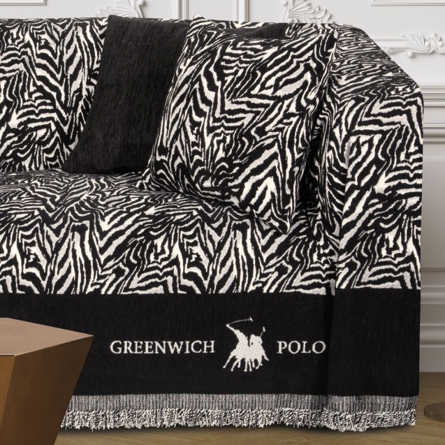 Ριχτάρι Τριθέσιου Greenwich Polo Club 3935 Taupe-Black 180x300 Ριχτάρι Τριθέσιου Greenwich Polo Club 3935 Taupe-Black 180x300