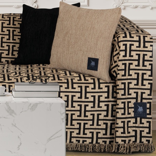 Ριχτάρι Διθέσιου Greenwich Polo Club 3932 Beige-Black 180x250 Ριχτάρι Διθέσιου Greenwich Polo Club 3932 Beige-Black 180x250