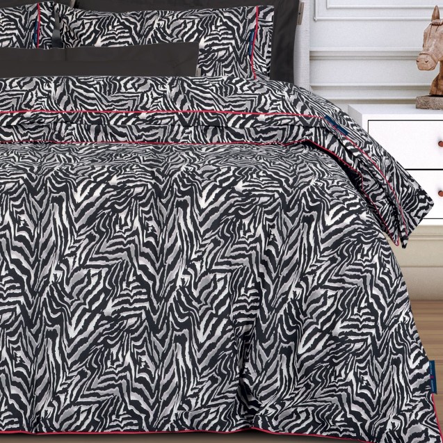 Σετ Παπλωματοθήκη King Size 3 Τεμαχίων Greenwich Polo Club 2217 Black-Beige 240x260 Σετ Παπλωματοθήκη King Size 3 Τεμαχίων Greenwich Polo Club 2217 Black-Beige 240x260