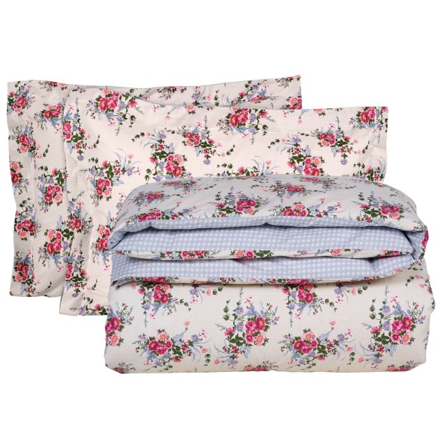 Σετ Σεντόνια Υπέρδιπλα 4 Τεμαχίων Das Home 9647 Beige-Blue-Pink 240x260 Σετ Σεντόνια Υπέρδιπλα 4 Τεμαχίων Das Home 9647 Beige-Blue-Pink 240x260