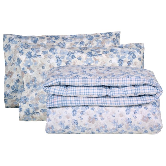 Σετ Σεντόνια Φανελένια Μονά 3 Τεμαχίων Das Home 9637 Blue-Taupe 170x260 Σετ Σεντόνια Φανελένια Μονά 3 Τεμαχίων Das Home 9637 Blue-Taupe 170x260