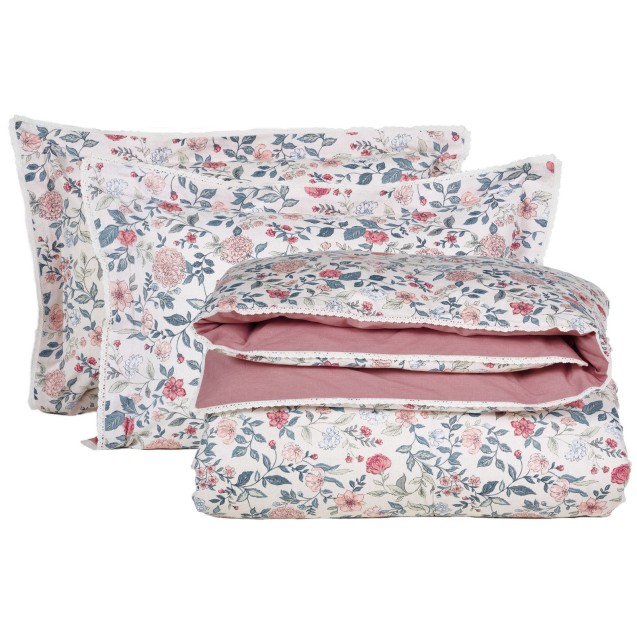 Σετ Σεντόνια Υπέρδιπλα 4 Τεμαχίων Das Home 1683 Green-Pink 240x260 Σετ Σεντόνια Υπέρδιπλα 4 Τεμαχίων Das Home 1683 Green-Pink 240x260