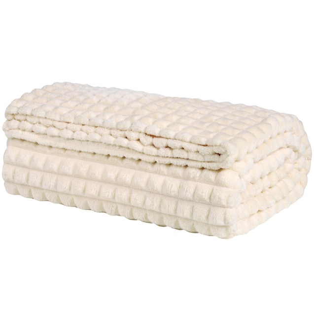 Κουβέρτα Fleece Υπέρδιπλη Das Home 1356 Ivory 220x240 Κουβέρτα Fleece Υπέρδιπλη Das Home 1356 Ivory 220x240