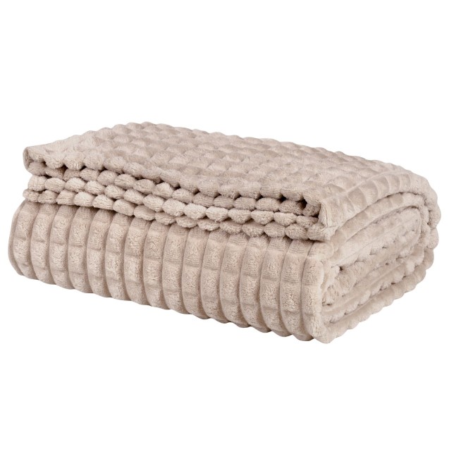 Κουβέρτα Fleece Υπέρδιπλη Das Home 1357 Taupe 220x240 Κουβέρτα Fleece Υπέρδιπλη Das Home 1357 Taupe 220x240
