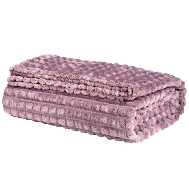 Κουβέρτα Fleece Υπέρδιπλη Das Home 1358 Dusty Purple 220x240 Κουβέρτα Fleece Υπέρδιπλη Das Home 1358 Dusty Purple 220x240