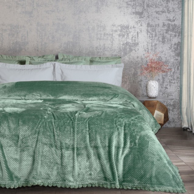 Κουβέρτα Fleece Υπέρδιπλη Das Home 1184 Dark Mint 220x240 Κουβέρτα Fleece Υπέρδιπλη Das Home 1184 Dark Mint 220x240