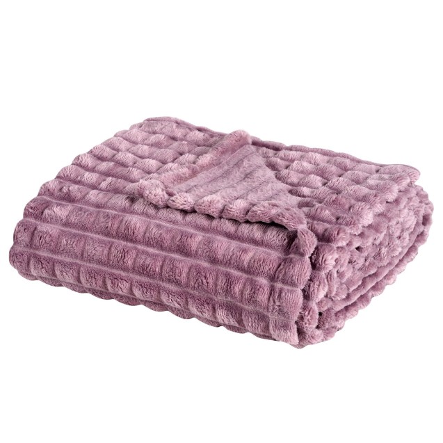 Κουβέρτα Fleece Καναπέ Das Home 1358 Dusty Purple 130x170 Κουβέρτα Fleece Καναπέ Das Home 1358 Dusty Purple 130x170