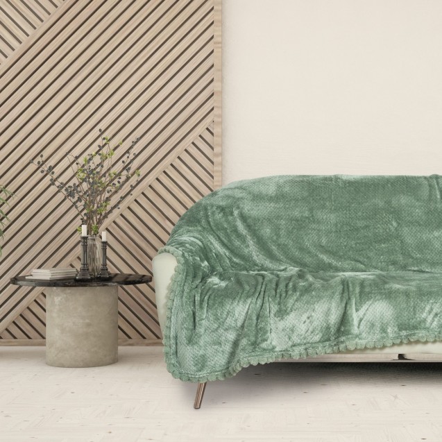 Κουβέρτα Fleece Καναπέ Das Home 1184 Dark Mint 130x170 Κουβέρτα Fleece Καναπέ Das Home 1184 Dark Mint 130x170