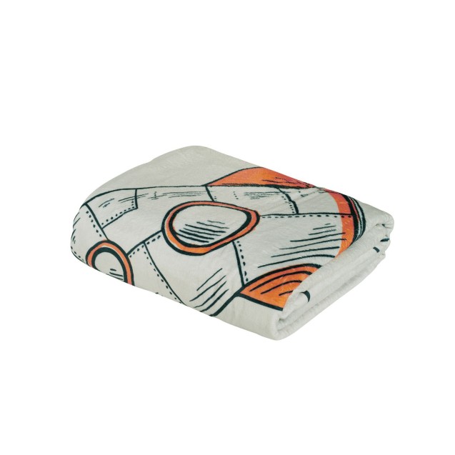 Κουβέρτα Fleece Μονή Das Home  4912 Blue-Grey-Orange 160x220 Κουβέρτα Fleece Μονή Das Home  4912 Blue-Grey-Orange 160x220