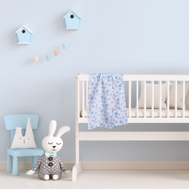 Σετ Σεντόνια Λίκνου 2 Τεμαχίων Das Home 4918 White-Blue-Ochre 70x120 Σετ Σεντόνια Λίκνου 2 Τεμαχίων Das Home 4918 White-Blue-Ochre 70x120