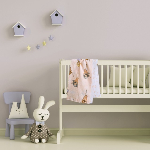 Σετ Σεντόνια Λίκνου 2 Τεμαχίων Das Home 4913 Pink-Lilac 70x120 Σετ Σεντόνια Λίκνου 2 Τεμαχίων Das Home 4913 Pink-Lilac 70x120