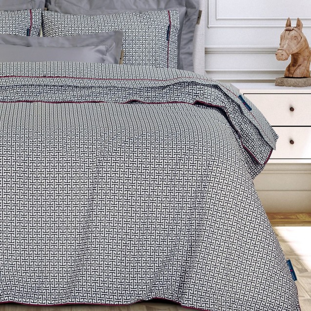 Σετ Σεντόνια King Size 4 Τεμαχίων Greenwich Polo Club 2213 Grey-Black 260x280 Σετ Σεντόνια King Size 4 Τεμαχίων Greenwich Polo Club 2213 Grey-Black 260x280